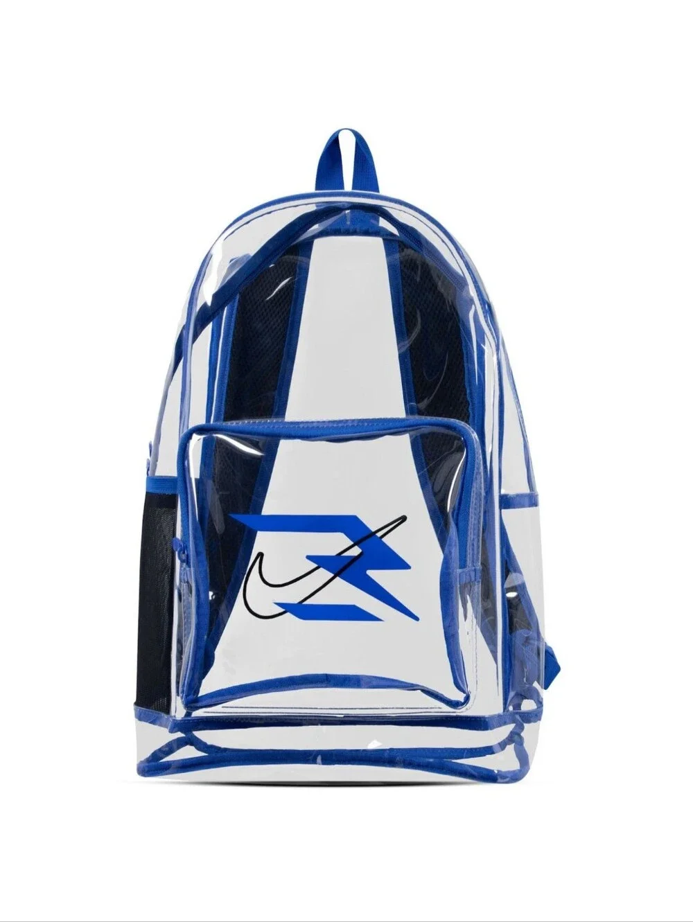 * Nike 3BRAND by Russell Wilson Clear School Collegiate Travel Backpack Blue